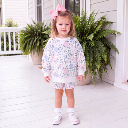 Rose Garden Sweat Short Set