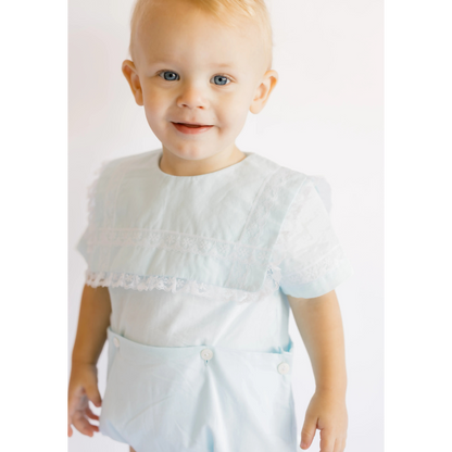 Robinson Heirloom Button On Bubble In Blue