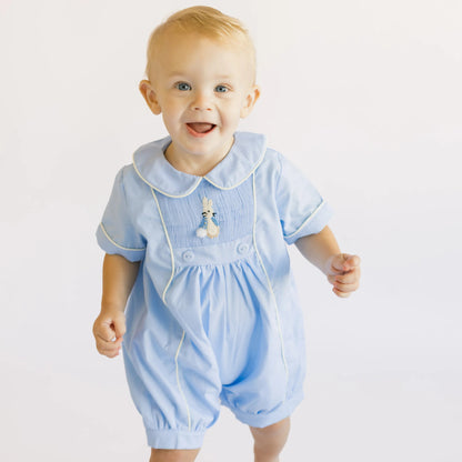 Boys Smocked Peter Rabbit Romper