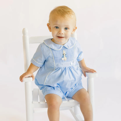 Boys Smocked Peter Rabbit Romper