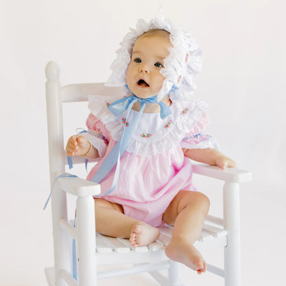 June Heirloom Bubble & Smocked Bonnet