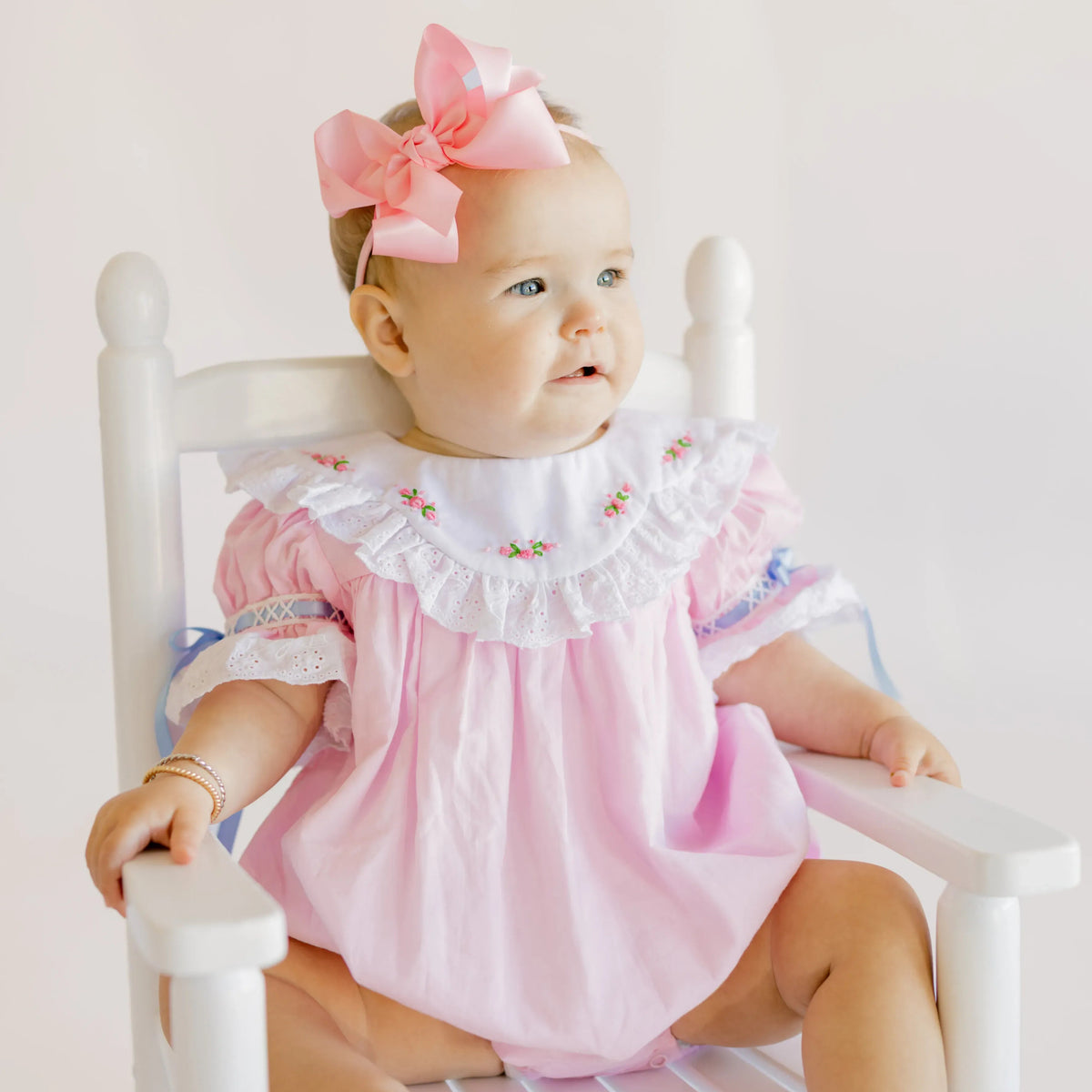 June Heirloom Bubble & Smocked Bonnet