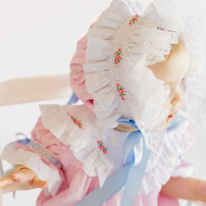 June Heirloom Bubble & Smocked Bonnet