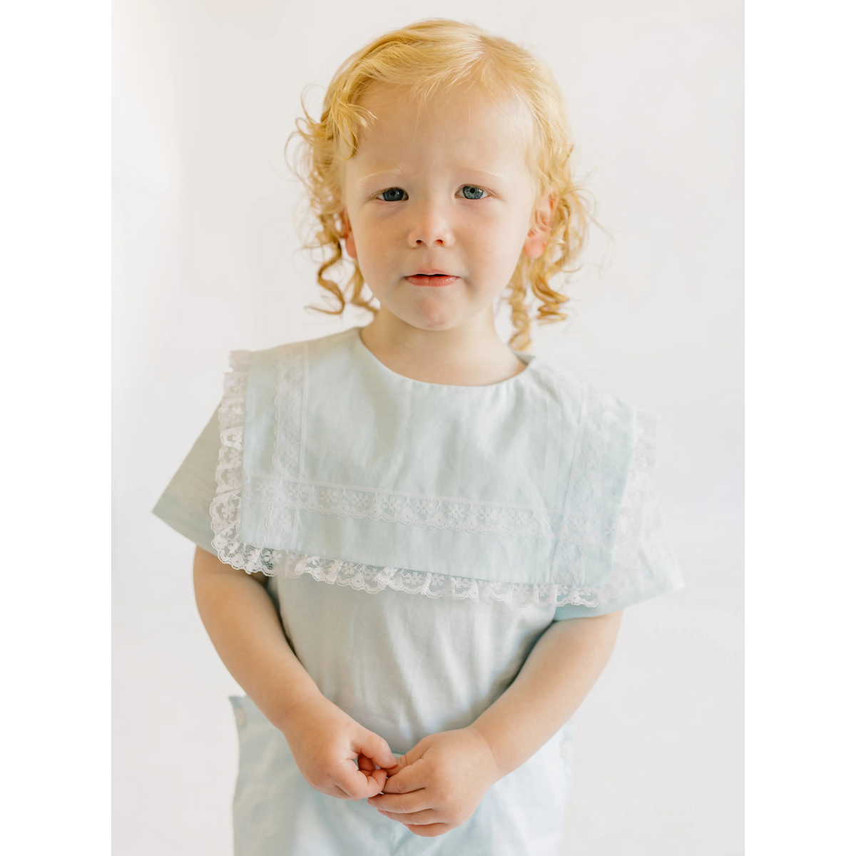 Robinson Heirloom Button On Shortall In Blue