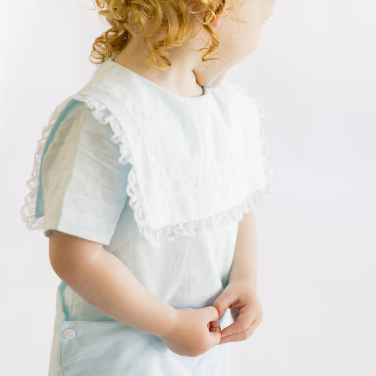 Robinson Heirloom Button On Shortall In Blue