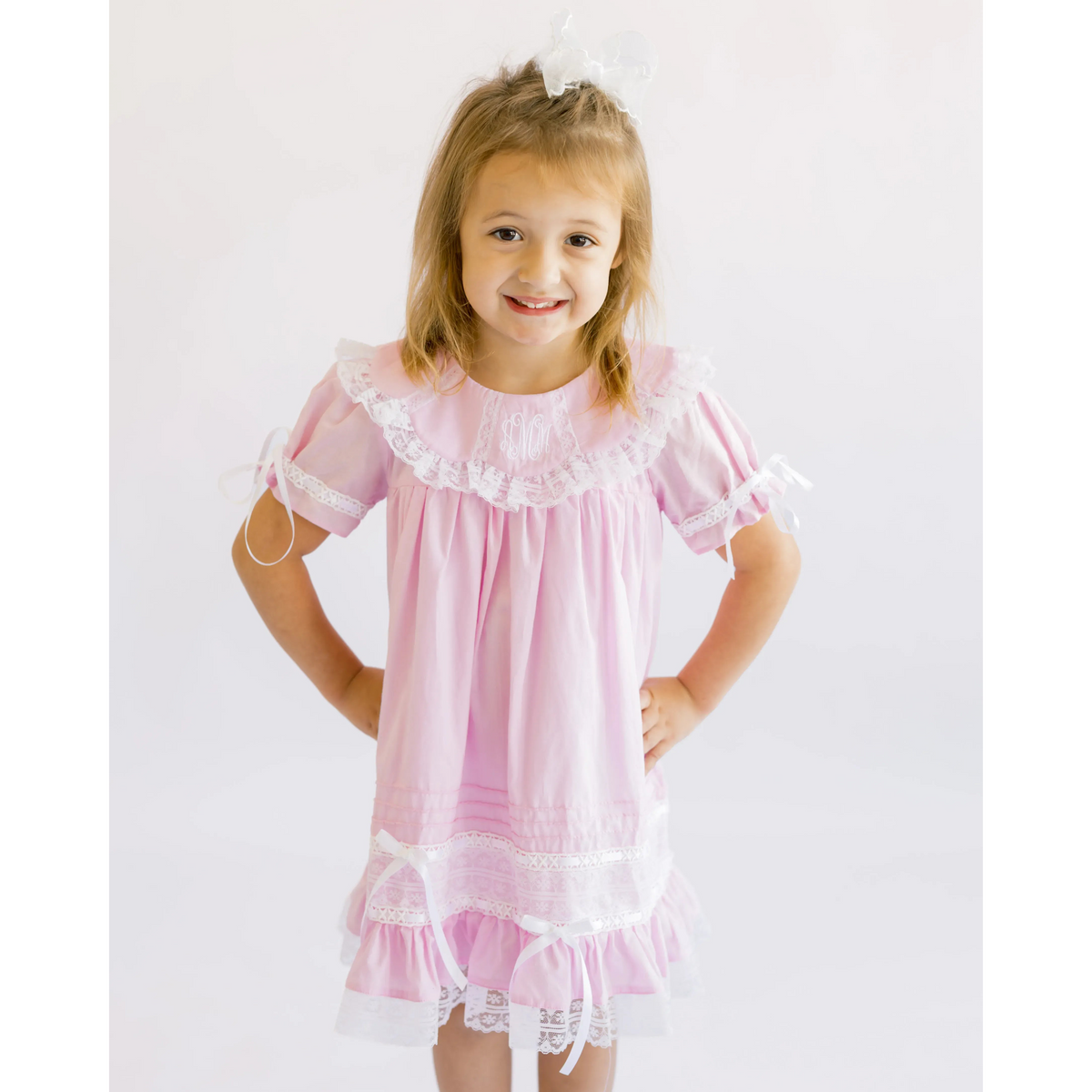 Estelle Heirloom Dress In Pink