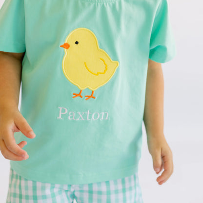 Boys Mint Chickie Short Set