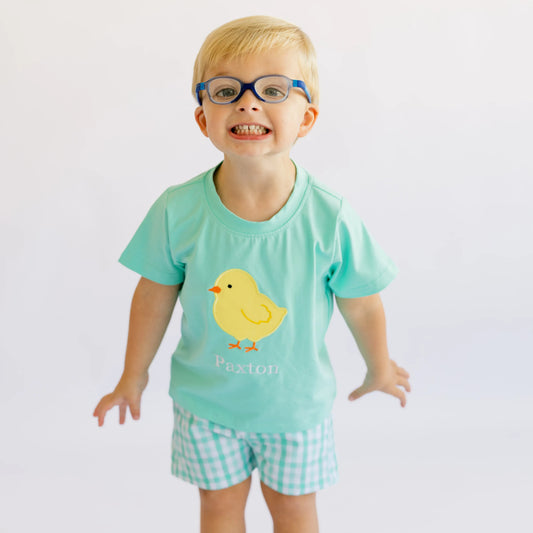 Boys Mint Chickie Short Set