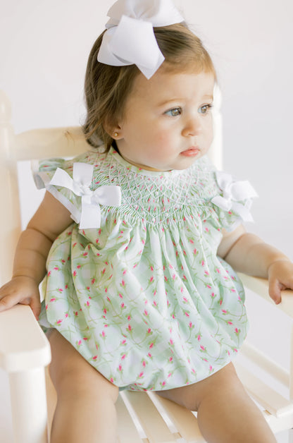 Tilly Tulips Smocked Bubble