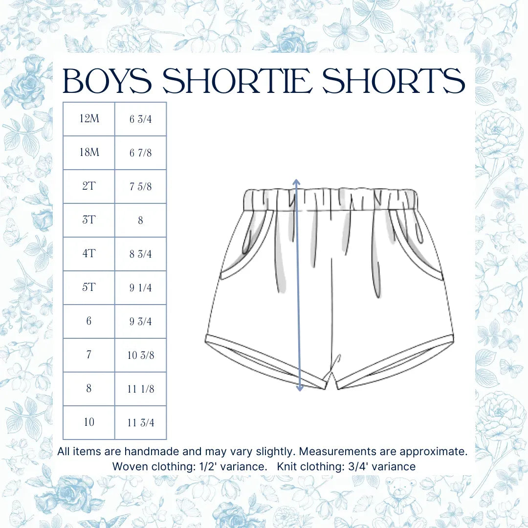 BOYS SMOCKED CRAYONS SHORT SET