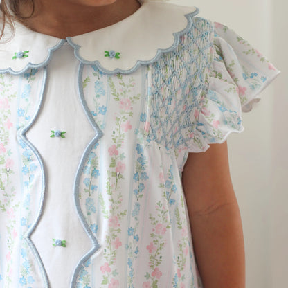 DOROTHY FLORAL ROSETTE DRESS