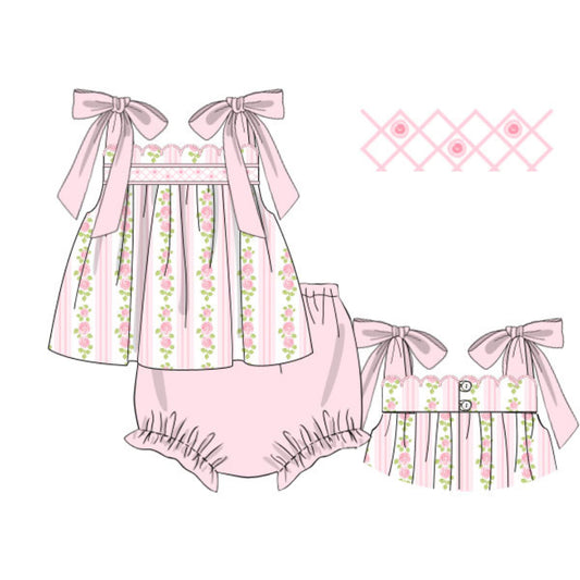 VIVIENNE VINES SMOCKED DIAPER SET