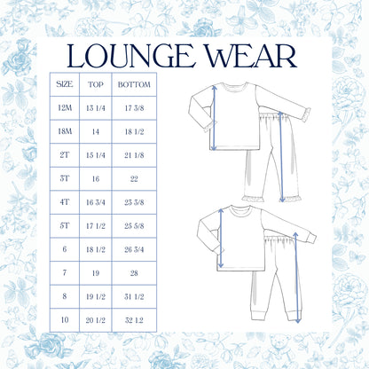 HEARTSTRINGS NAME SMOCKED LOUNGEWEAR