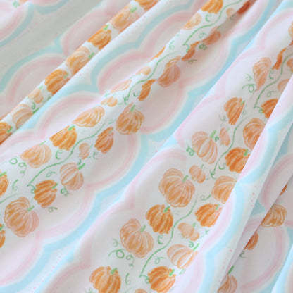 SMOCKED SCALLOPED PUMPKINS BUBBLE