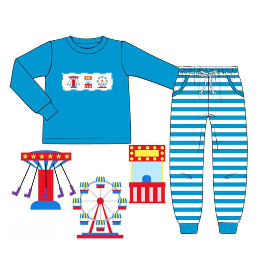 BOYS SMOCKED FAIR JOGGER SET