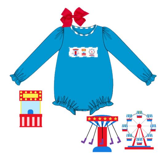 GIRLS SMOCKED FAIR BUBBLE