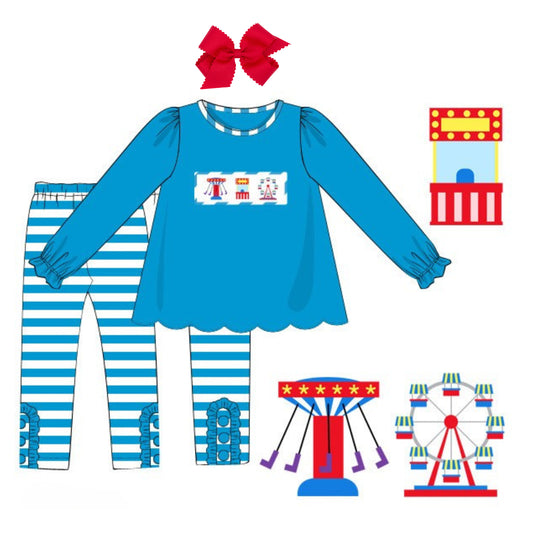 SMOCKED FAIR LEGGING SET