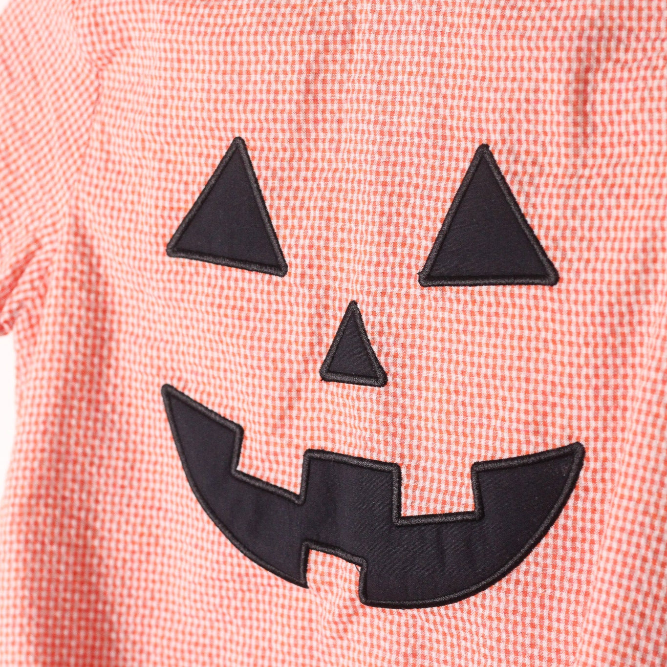 BOYS GINGHAM JACK-O-LANTERN BUBBLE