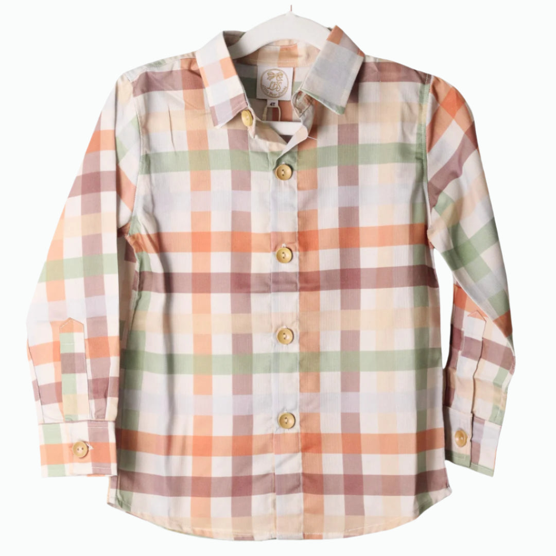 Fall Plaid Button Up Shirt