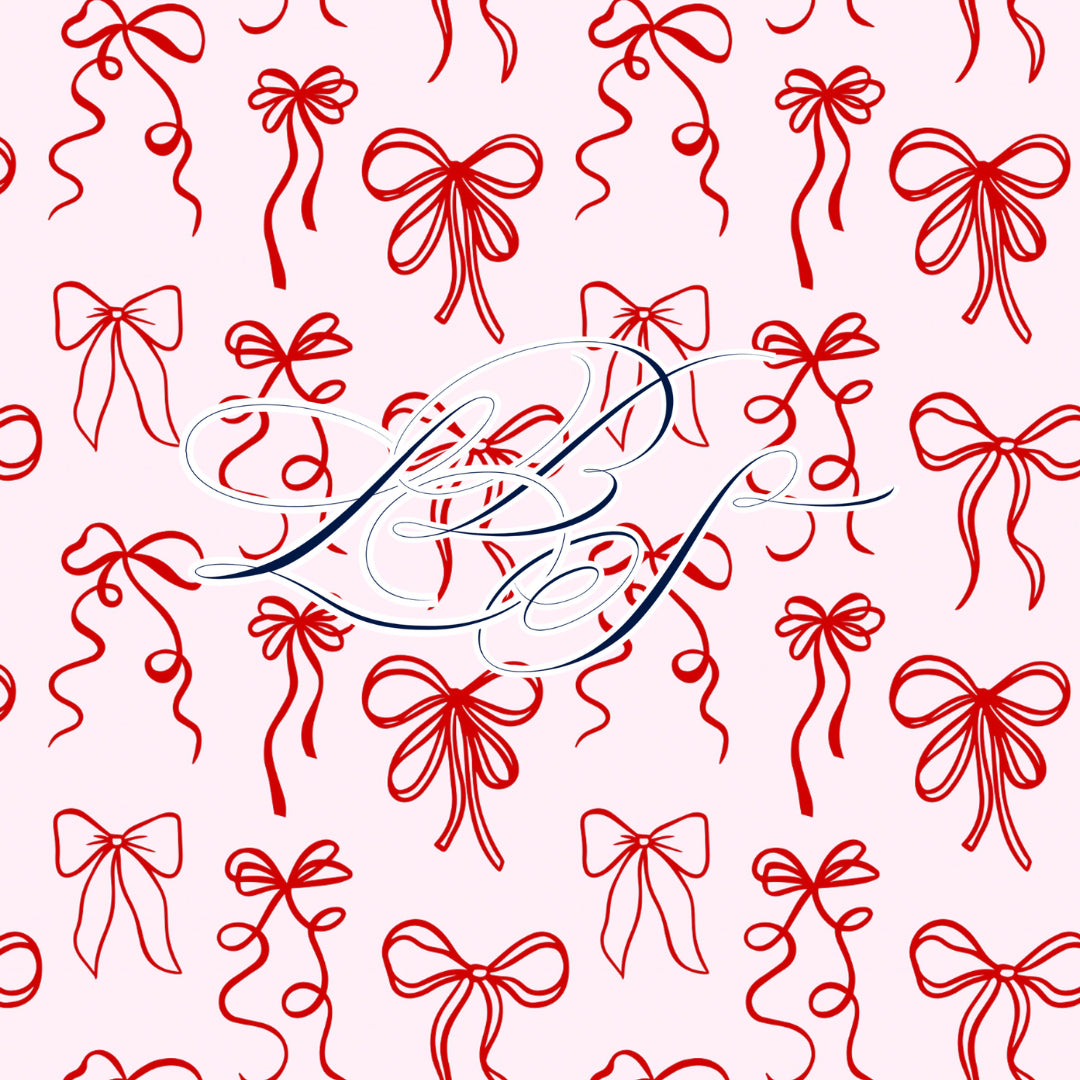 PINK & RED BOWS PLAY DRESS