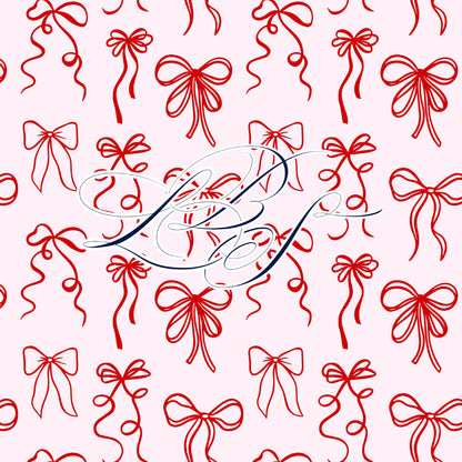 PINK & RED BOWS PLAY DRESS