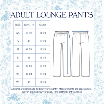Womens Striped Vintage Santa Lounge Pants