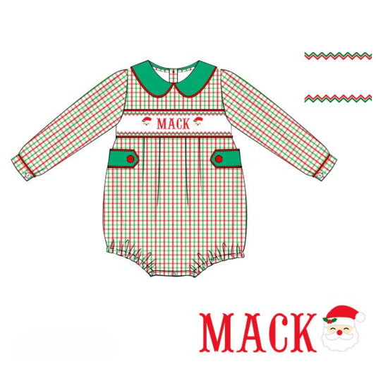 BOYS ST NICK NAME SMOCKED BUBBLE