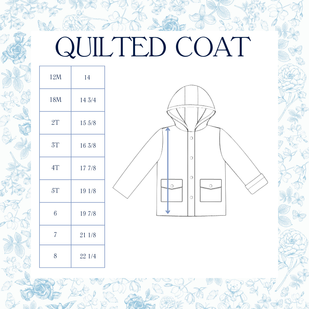 Girls Blue Patchwork Quilted Jacket