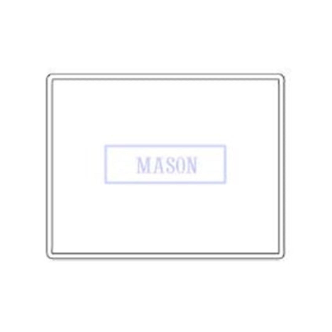 White with Blue Name Smocked Infant Pillow Case