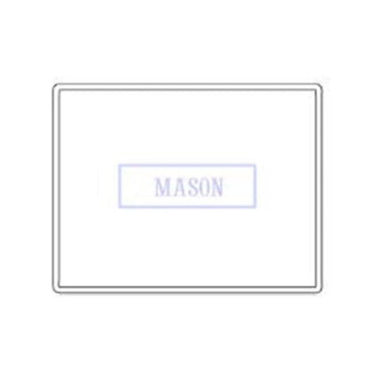 White with Blue Name Smocked Infant Pillow Case