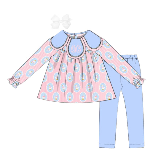 GOOSE PETAL COLLAR LEGGING SET