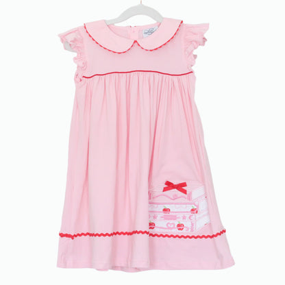 PINK BOOK STACK DRESS