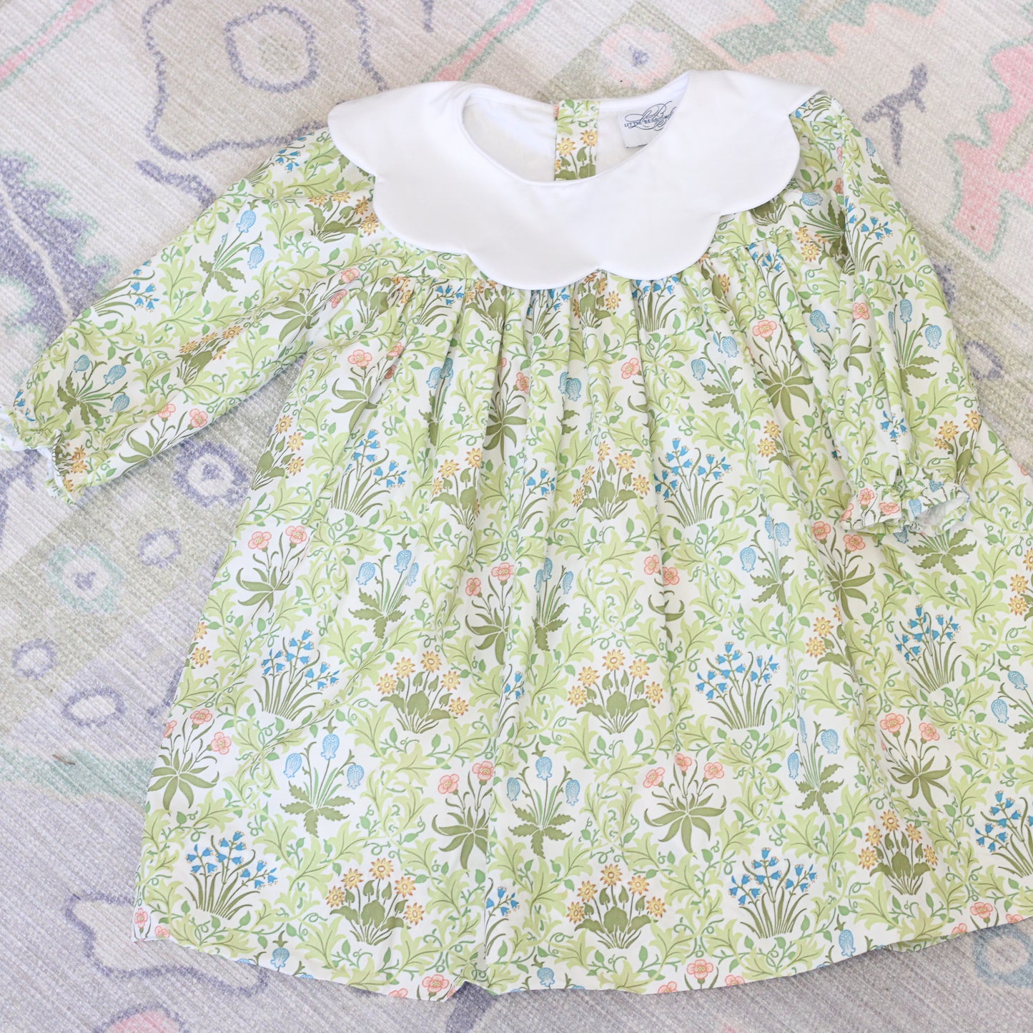 COLETTE TRELLIS SCALLOP COLLAR DRESS