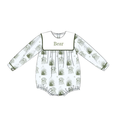 HUNTING TOILE BIB BUBBLE