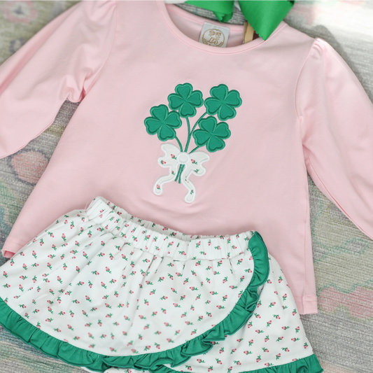 ROSEBUD & CLOVER SKORT SET