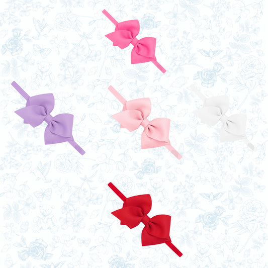 Wee Ones Extra Small Classic Grosgrain Hair Bow on nylon