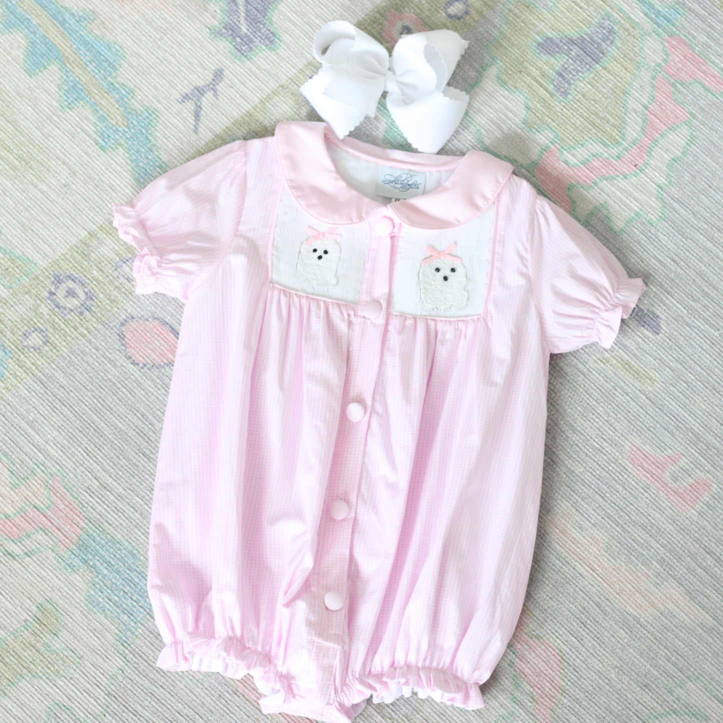GIRLS SMOCKED GHOSTS BUBBLE