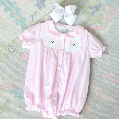 GIRLS SMOCKED GHOSTS BUBBLE