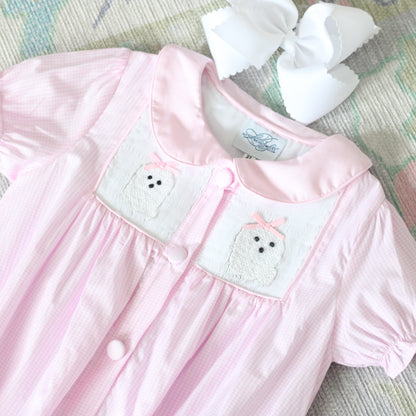 GIRLS SMOCKED GHOSTS BUBBLE