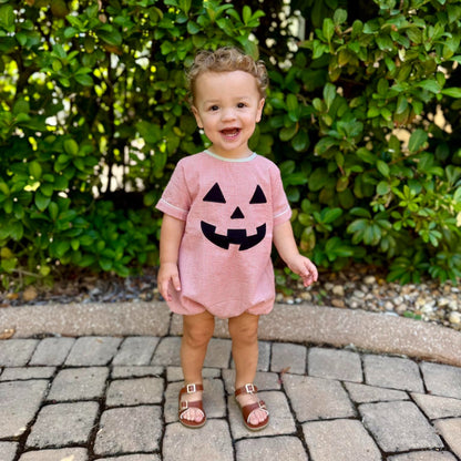 BOYS GINGHAM JACK-O-LANTERN BUBBLE