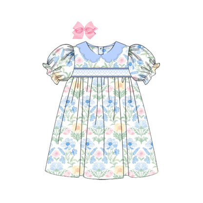 MARJORIE FLORAL SMOCKED DRESS