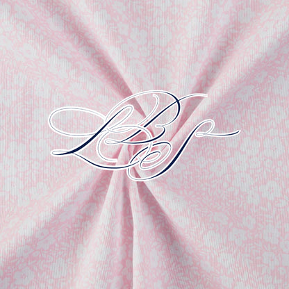 PINK FLORAL BOWS SMOCKED BUBBLE