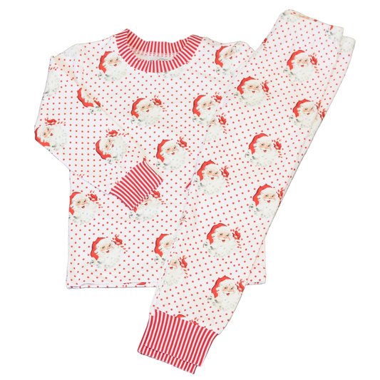 BOYS VINTAGE SANTA 2PC LOUNGEWEAR