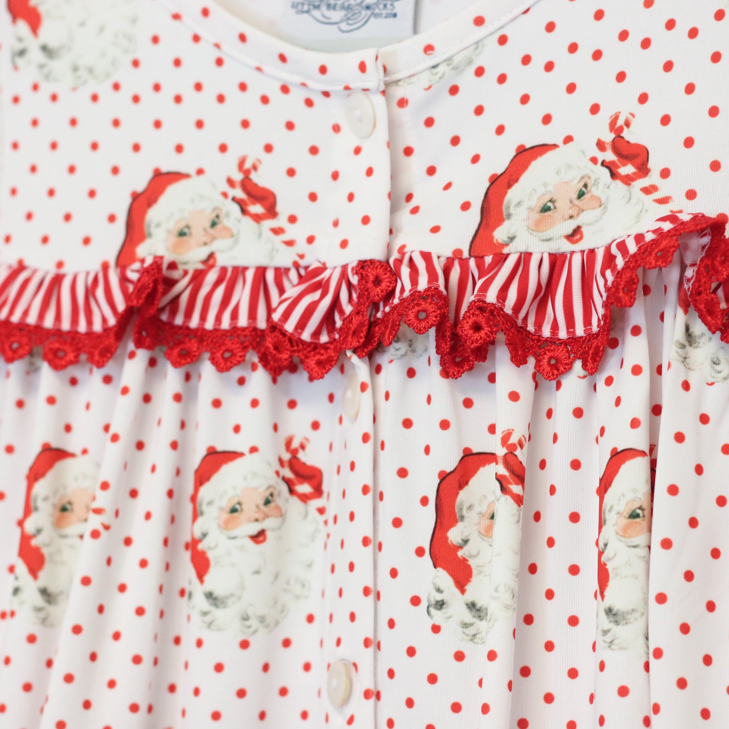 GIRLS VINTAGE SANTA LOUNGE GOWN