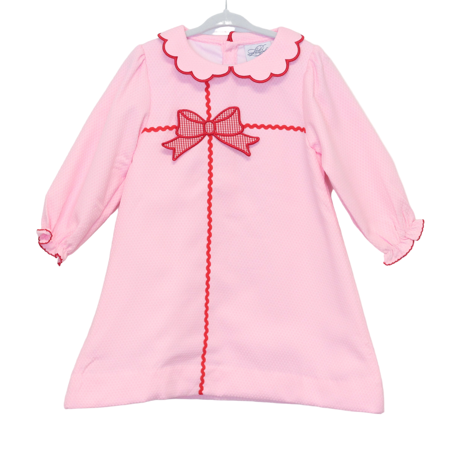 PINK HONEYCOMB GIFT WRAPPED DRESS