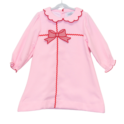 PINK HONEYCOMB GIFT WRAPPED DRESS