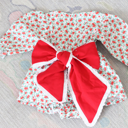 MERRY FLORAL BOW BACK SKIRTED BUBBLE