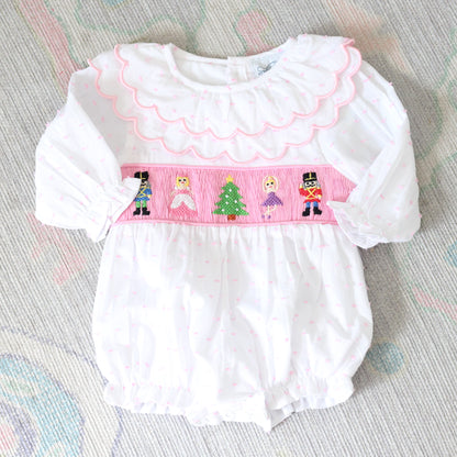 PINK SWISS DOT NUTCRACKER BUBBLE