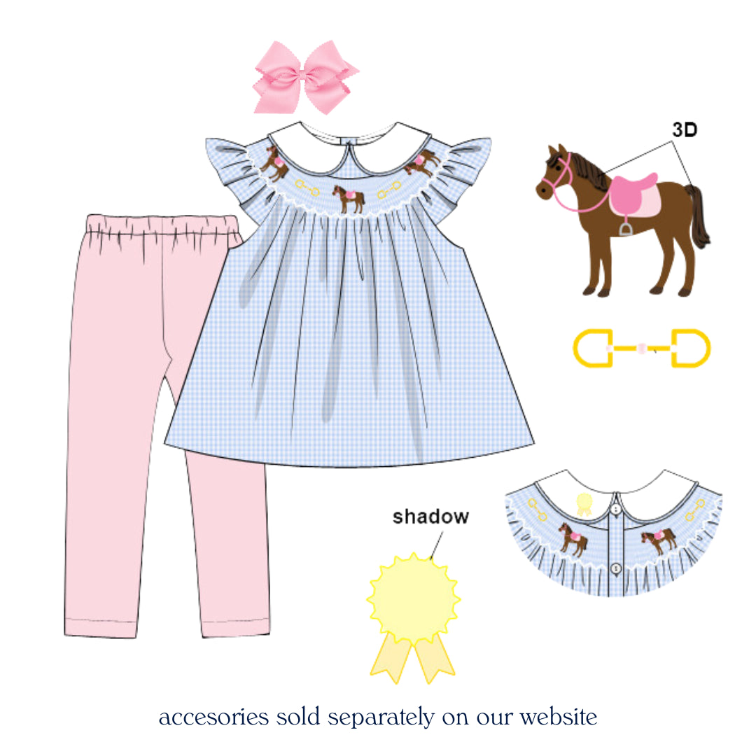 BEST IN SHOW 3D SMOCKED LEGGING SET