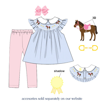BEST IN SHOW 3D SMOCKED LEGGING SET